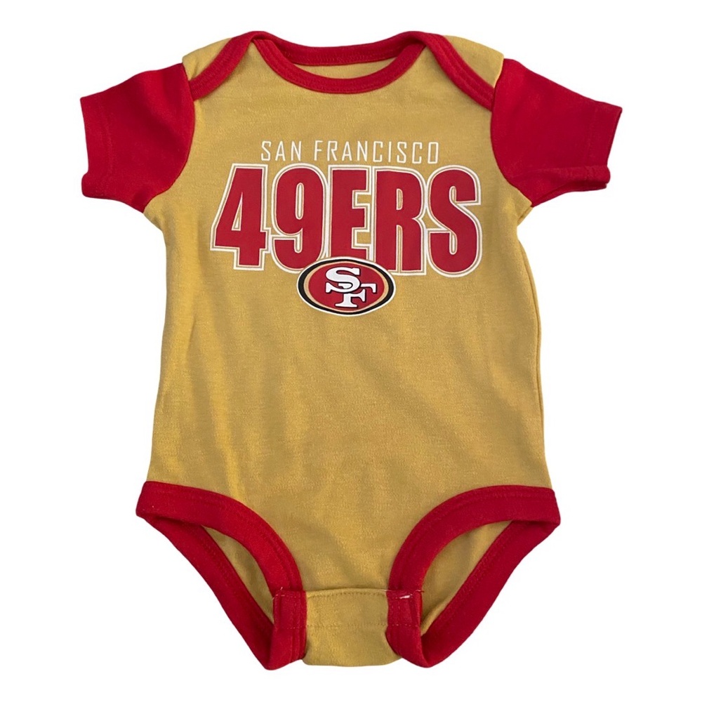 Brand New San Francisco 49ers Infant Onesie in Gold in 0-3 Months